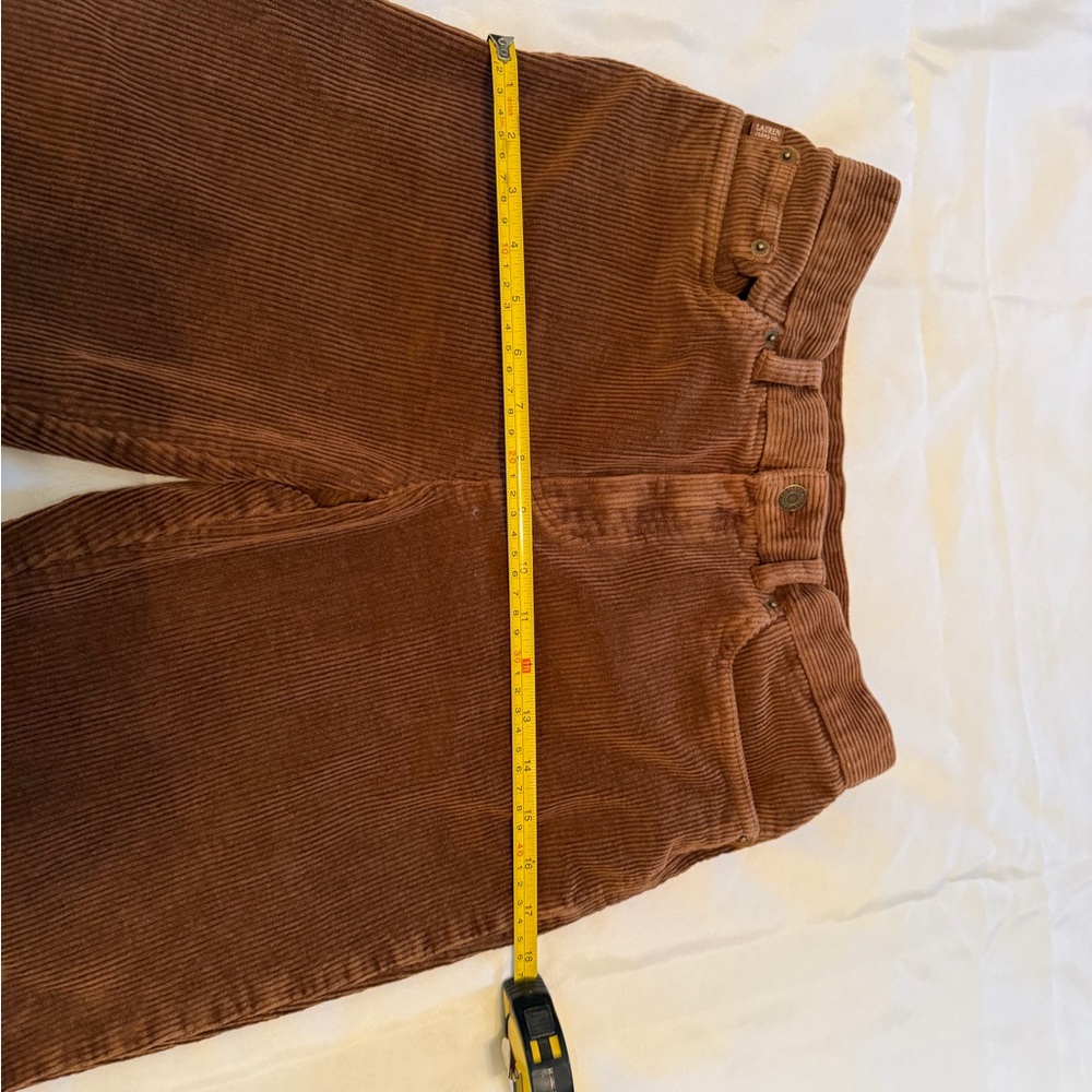 Vintage Lauren Ralph Lauren Women's Brown Corduroy Pants - Picture 5 of 16